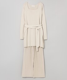 JEANASIS | ミニマルニットセットアップ【ブラウンのみ特別価格】(ワンピース/ドレス)