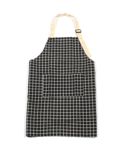 LAKOLE（ラコレ）の「ウィンドウペンチェック柄エプロン（食器/キッチン・ホワイト()/ブラック()/ブラウン()）」の2枚目の写真