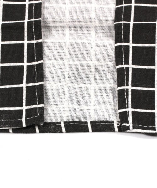 LAKOLE（ラコレ）の「ウィンドウペンチェック柄エプロン（食器/キッチン・ホワイト()/ブラック()/ブラウン()）」の9枚目の写真