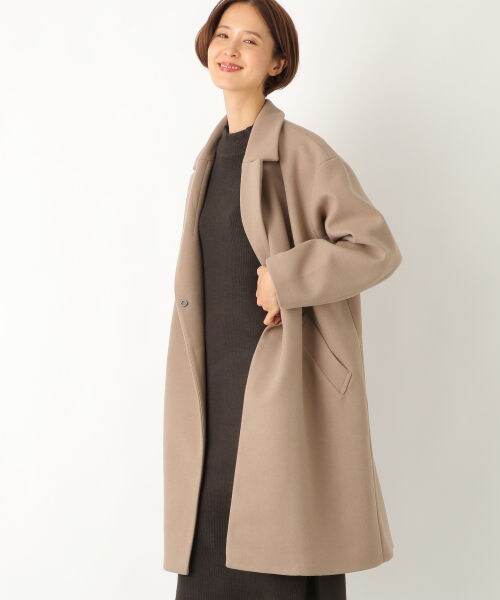 LEPSIM（レプシィム）の「ＴＲチェスターコート（ジャケット/アウター・ブラック/グレージュ/ブラウン/スモーキーパープル）」の3枚目の写真