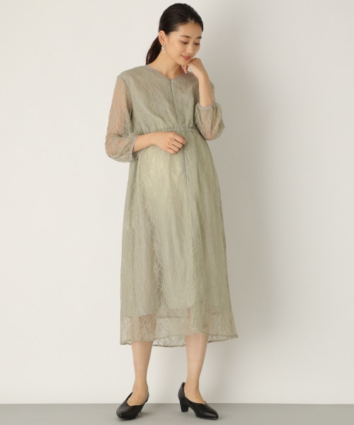 LEPSIM シャーリングVワンピース マタニティ 2025激安通販