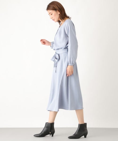 LEPSIM（レプシィム）の「コウタクフレアスカート（スカート・ブラック/グレージュ/サックス）」の10枚目の写真