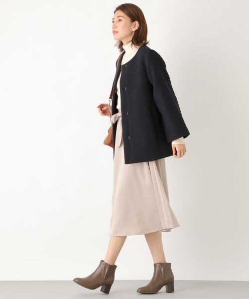 LEPSIM（レプシィム）の「コウタクフレアスカート（スカート・ブラック/グレージュ/サックス）」の7枚目の写真