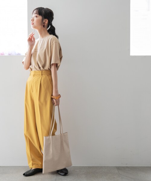 LOWRYS FARM（ローリーズファーム）の「ＦＬトートＢＡＧ（バッグ・アイボリー/ブラック/ブラウン）」の5枚目の写真