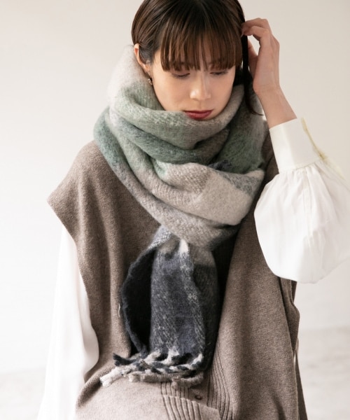 LOWRYS FARM（ローリーズファーム）の「フトフリンジマフラー（）」 - WEAR