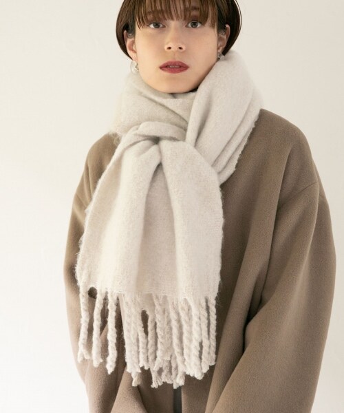 LOWRYS FARM（ローリーズファーム）の「フトフリンジマフラー（）」 - WEAR