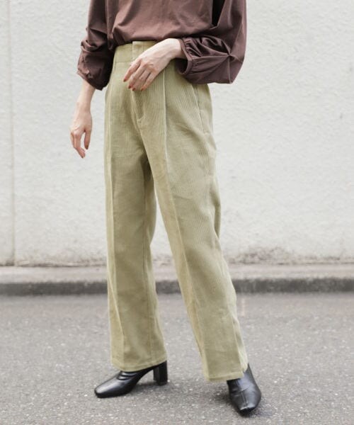 LOWRYS FARM(ローリーズファーム)の「コーデュロイスリットパンツ(パンツ・ブラウン)」の5枚目の写真
