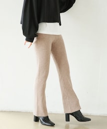 LOWRYS FARM | レイヤードニットフレアパンツ(パンツ)