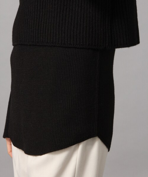 LOWRYS FARM（ローリーズファーム）の「リブアシメ２Ｐプルオーバー（トップス・アイボリー/ブラック/ブラウン/グリーン）」の14枚目の写真