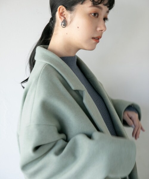 LOWRYS FARM（ローリーズファーム）の「ユルジャケット（ジャケット/アウター・モカ/グレージュ/チャコールグレー/【WEB限定着丈cm長め】モカ/グリーン/【WEB限定着丈cm長め】グリーン）」の22枚目の写真