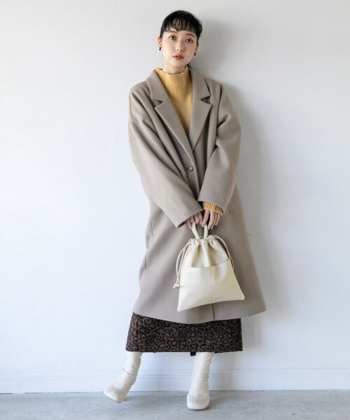 LOWRYS FARM（ローリーズファーム）の「ユルジャケット（ジャケット/アウター・モカ/グレージュ/チャコールグレー/【WEB限定着丈cm長め】モカ/グリーン/【WEB限定着丈cm長め】グリーン）」の17枚目の写真