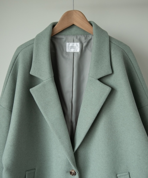 LOWRYS FARM（ローリーズファーム）の「ユルジャケット（ジャケット/アウター・モカ/グレージュ/チャコールグレー/【WEB限定着丈cm長め】モカ/グリーン/【WEB限定着丈cm長め】グリーン）」の12枚目の写真