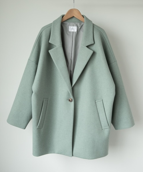 LOWRYS FARM（ローリーズファーム）の「ユルジャケット（ジャケット/アウター・モカ/グレージュ/チャコールグレー/【WEB限定着丈cm長め】モカ/グリーン/【WEB限定着丈cm長め】グリーン）」の9枚目の写真