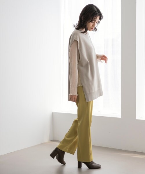 LOWRYS FARM（ローリーズファーム）の「ストレッチヒールブーツ（シューズ・アイボリー/ブラック/ブラウン/オブリークトゥアイボリー/オブリークトゥブラック/オブリークトゥブラウン）」の7枚目の写真