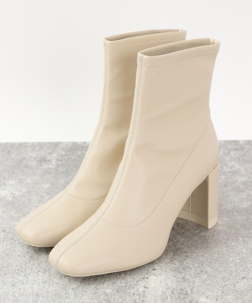 LOWRYS FARM（ローリーズファーム）の「ストレッチヒールブーツ（シューズ・アイボリー/ブラック/ブラウン/オブリークトゥアイボリー/オブリークトゥブラック/オブリークトゥブラウン）」の14枚目の写真