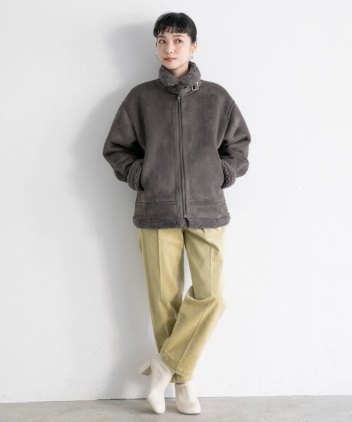 LOWRYS FARM（ローリーズファーム）の「ストレッチヒールブーツ（シューズ・アイボリー/ブラック/ブラウン/オブリークトゥアイボリー/オブリークトゥブラック/オブリークトゥブラウン）」の9枚目の写真