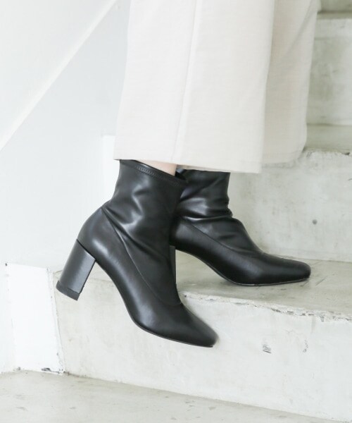 LOWRYS FARM（ローリーズファーム）の「ストレッチヒールブーツ（シューズ・アイボリー/ブラック/ブラウン/オブリークトゥアイボリー/オブリークトゥブラック/オブリークトゥブラウン）」の20枚目の写真