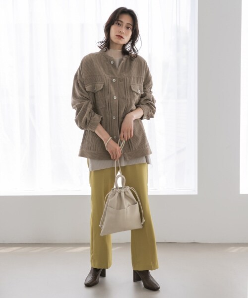 LOWRYS FARM（ローリーズファーム）の「ストレッチヒールブーツ（シューズ・アイボリー/ブラック/ブラウン/オブリークトゥアイボリー/オブリークトゥブラック/オブリークトゥブラウン）」の6枚目の写真