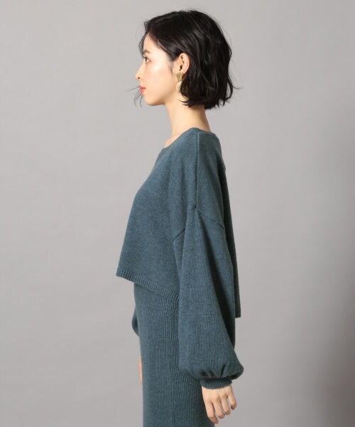 LOWRYS FARM（ローリーズファーム）の「レイヤード２Ｐワンピ（ワンピース/ドレス・ベージュ/ブラウン/ブルー）」の4枚目の写真