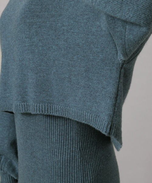 LOWRYS FARM（ローリーズファーム）の「レイヤード２Ｐワンピ（ワンピース/ドレス・ベージュ/ブラウン/ブルー）」の9枚目の写真