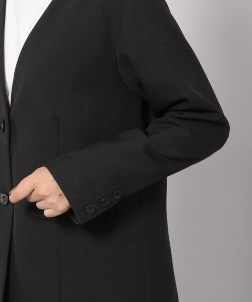 PAGEBOY（ページボーイ）の「セットアップノーカラージャケット【25番色のみWEB限定カラー】（ジャケット/アウター・グレージュ/チャコールグレー/【WEB限定】ピンク/ブラウン）」の22枚目の写真