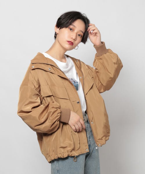 PAGEBOY（ページボーイ）の「スタンドネックナイロンブルゾン（）」 - WEAR