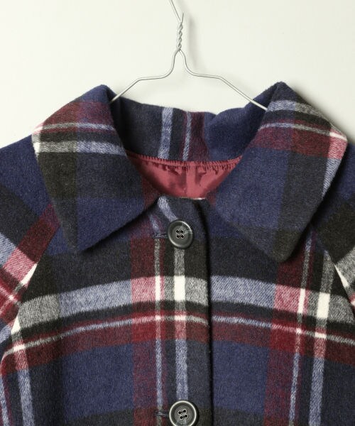 PAGEBOY（ページボーイ）の「ＢＩＧチェックステンカラーコート（ジャケット/アウター・ブラック/ダークブラウン/ネイビー）」の19枚目の写真