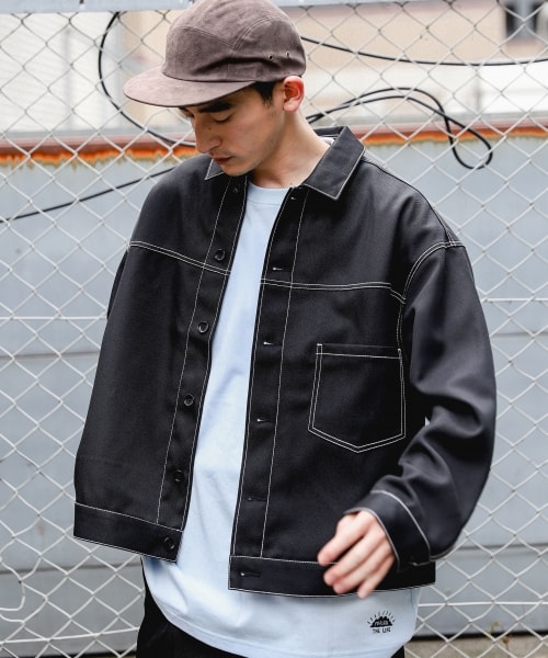 RAGEBLUE（レイジブルー）の「ステッチショートブルゾン（）」 - WEAR