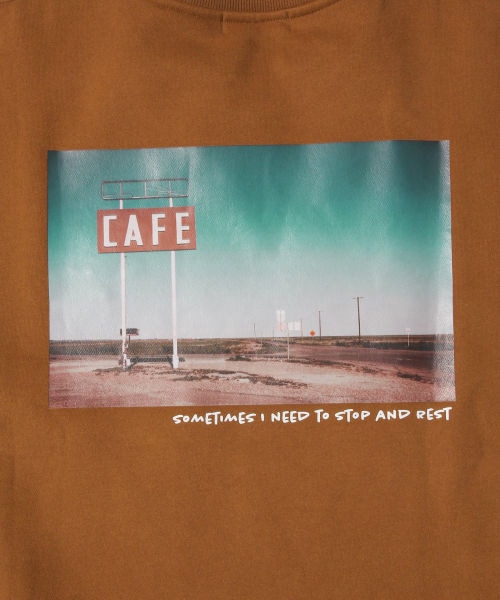 RAGEBLUE（レイジブルー）の「両面起毛ビッグスウェットプリントクルー（トップス・ブラウン系）」の22枚目の写真