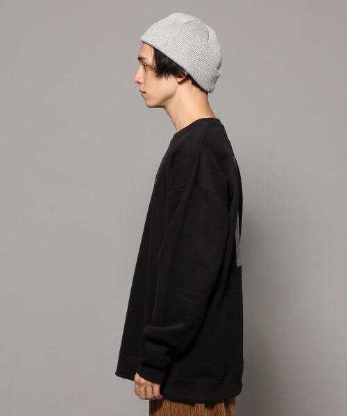 RAGEBLUE（レイジブルー）の「両面起毛ビッグスウェットプリントクルー（トップス・ブラウン系）」の12枚目の写真