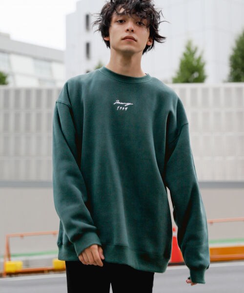 RAGEBLUE（レイジブルー）の「両面起毛ビッグスウェットプリントクルー（トップス・ブラウン系）」の10枚目の写真