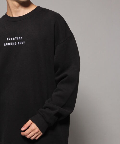 RAGEBLUE（レイジブルー）の「両面起毛ビッグスウェットプリントクルー（トップス・ブラウン系）」の15枚目の写真