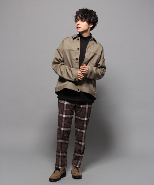 RAGEBLUE（レイジブルー）の「ウールタッチタータンチェックスラックス（パンツ・ベージュ系）」の13枚目の写真