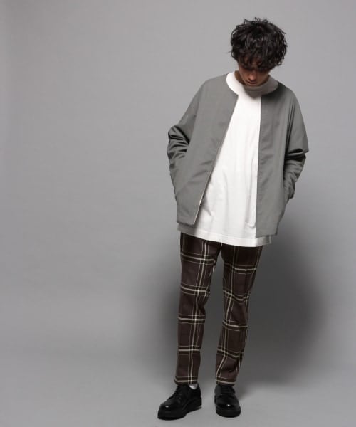 RAGEBLUE（レイジブルー）の「ウールタッチタータンチェックスラックス（パンツ・ベージュ系）」の6枚目の写真