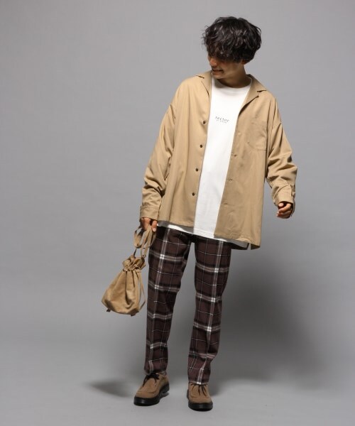 RAGEBLUE（レイジブルー）の「ウールタッチタータンチェックスラックス（パンツ・ベージュ系）」の14枚目の写真