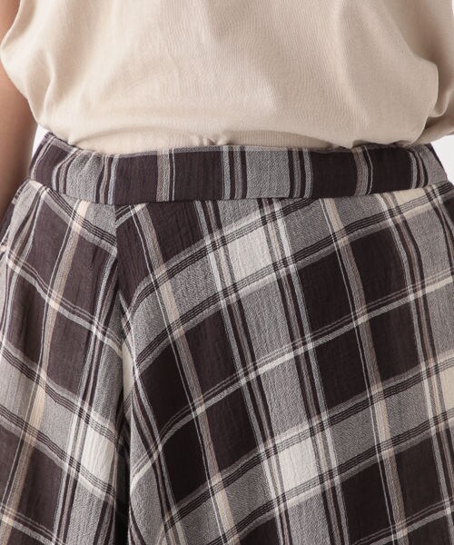 studio CLIP（スタディオクリップ）の「ニュアンスチェックマキシスカート（スカート・ブラックチェック/ベージュチェック/カーキチェック）」の10枚目の写真
