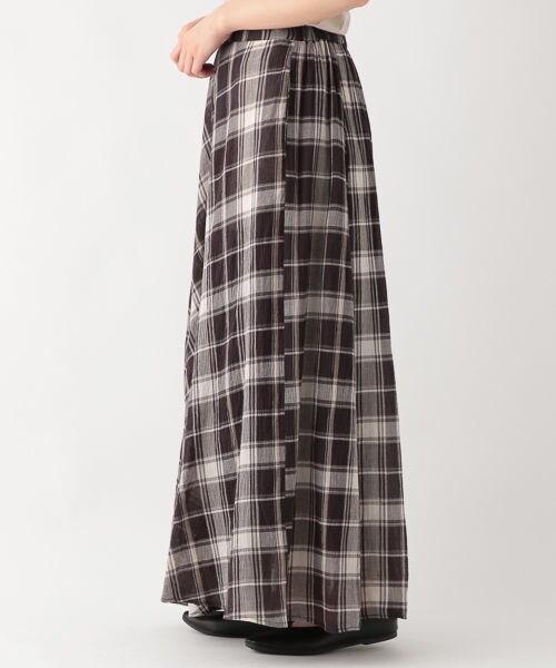 studio CLIP（スタディオクリップ）の「ニュアンスチェックマキシスカート（スカート・ブラックチェック/ベージュチェック/カーキチェック）」の8枚目の写真