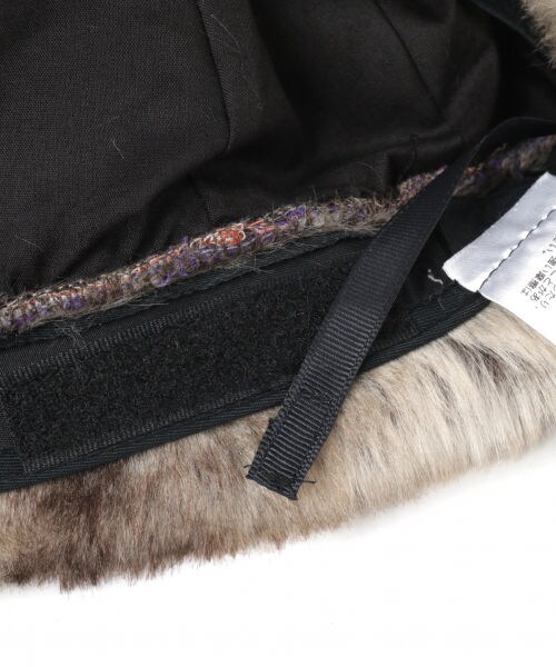 studio CLIP(スタディオクリップ)の「フェイクファーパイロットハット(帽子・グレー/ブラウン)」の13枚目の写真