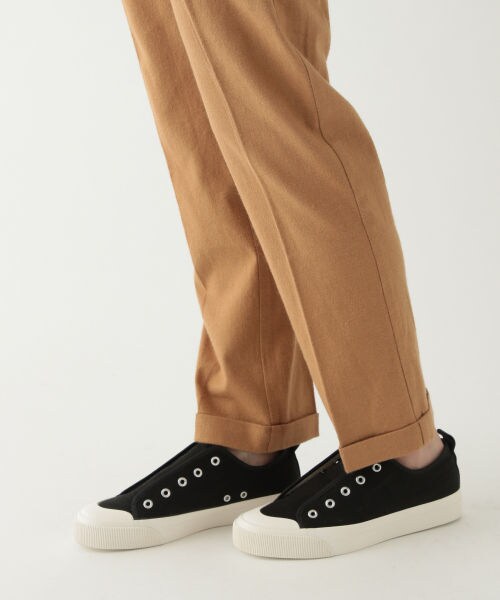 studio CLIP(スタディオクリップ)の「リネンレーヨン起毛ストレッチパンツ(パンツ・チェックブラウン/チェックネイビー/ブラック/ベージュ)」の14枚目の写真