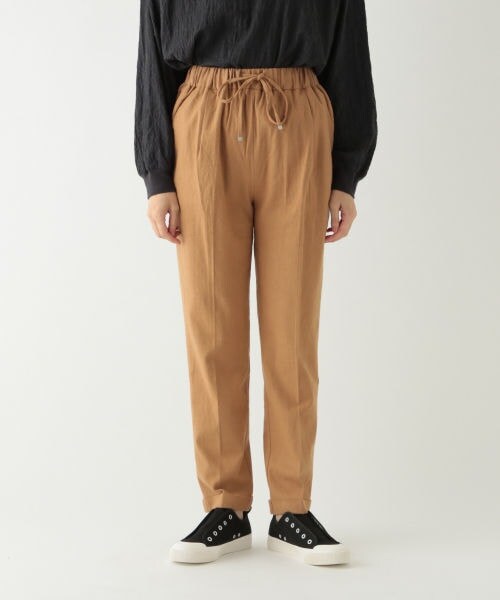 studio CLIP(スタディオクリップ)の「リネンレーヨン起毛ストレッチパンツ(パンツ・チェックブラウン/チェックネイビー/ブラック/ベージュ)」の9枚目の写真