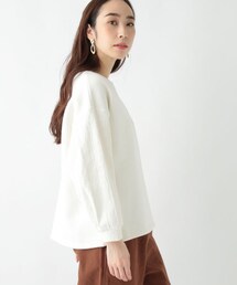 studio CLIP | 袖ジャガード切り替えプルオーバー(トップス)