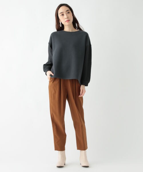 studio CLIP（スタディオクリップ）の「袖ジャガード切り替えプルオーバー（トップス・オフホワイト/スモーク/ミントグリーン）」の5枚目の写真