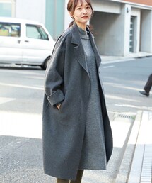 studio CLIP | リバー仕立てBIGカラーコート(ジャケット/アウター)