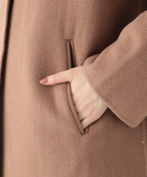 studio CLIP（スタディオクリップ）の「リバー仕立てBIGカラーコート（ジャケット/アウター・グレー/ベージュ）」の11枚目の写真