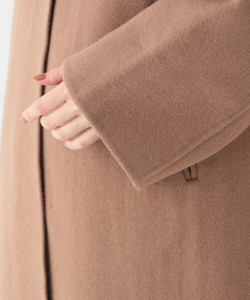 studio CLIP（スタディオクリップ）の「リバー仕立てBIGカラーコート（ジャケット/アウター・グレー/ベージュ）」の10枚目の写真