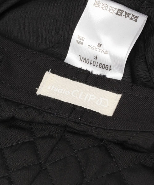 studio CLIP(スタディオクリップ)の「キルティングベレー帽(帽子・ブラック/カーキ)」の8枚目の写真