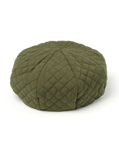 studio CLIP(スタディオクリップ)の「キルティングベレー帽(帽子・ブラック/カーキ)」の2枚目の写真