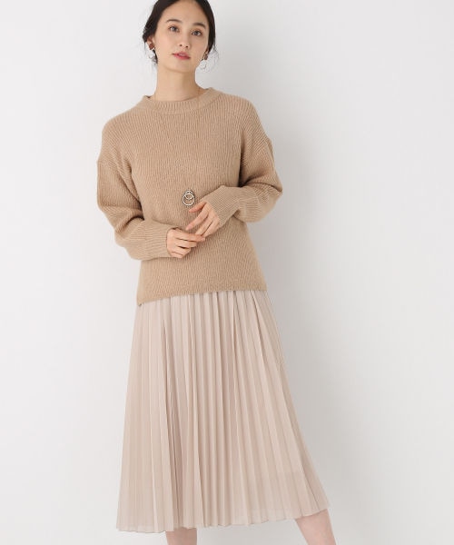 GLOBAL WORK（グローバルワーク）の「プリーツスカート×ニット
