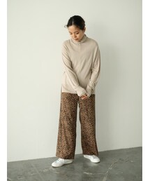 GARAGE OF GOOD CLOTHING | レオパード柄ラインパンツ(パンツ)