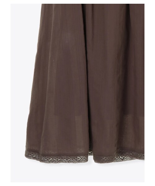 Samansa Mos2（サマンサ モスモス）の「【Special Price】ドビースカート（スカート・アイボリー/ブラック/ブラウン・F）」の5枚目の写真